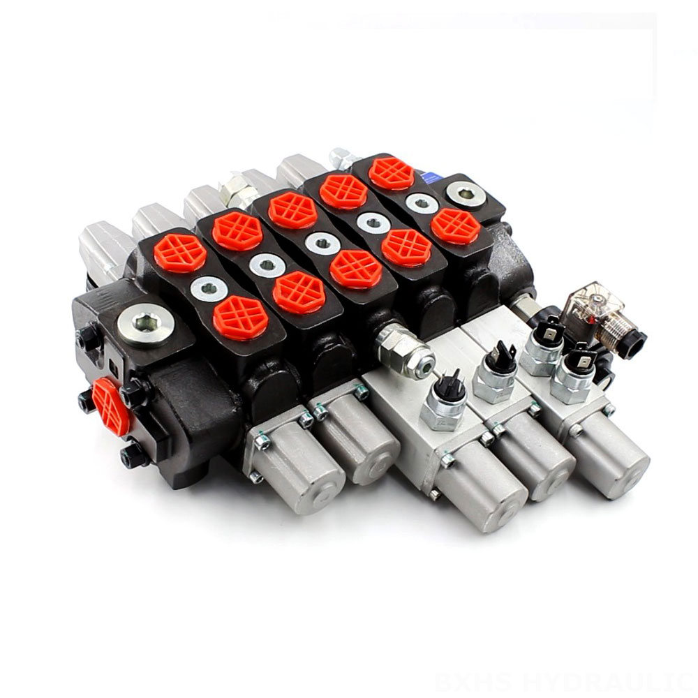 SD8 Manual 5 Spool Sectional Directional Valve cover photo